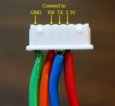 Pleo serial port connector