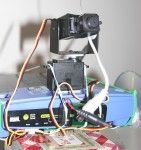 Wireless camera mounted on routerbot